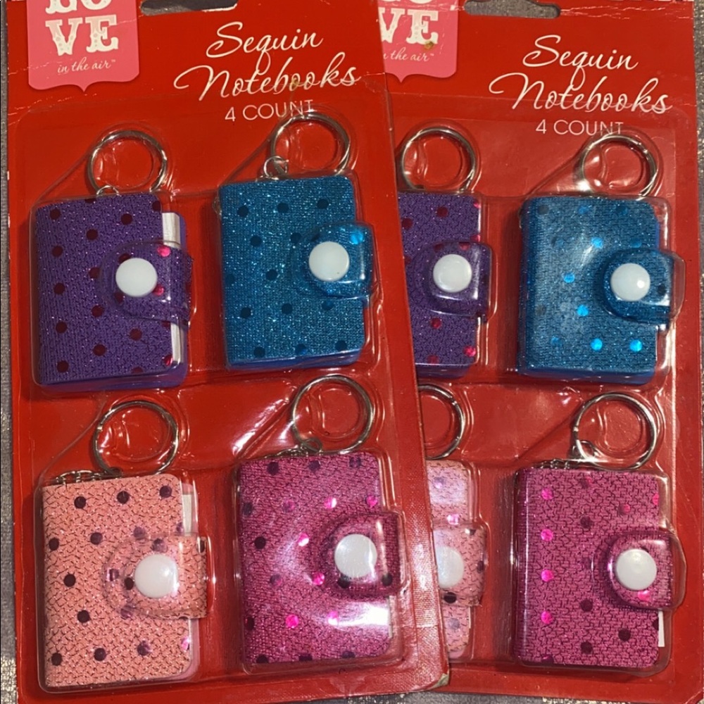 Keychain Sequin Notebooks